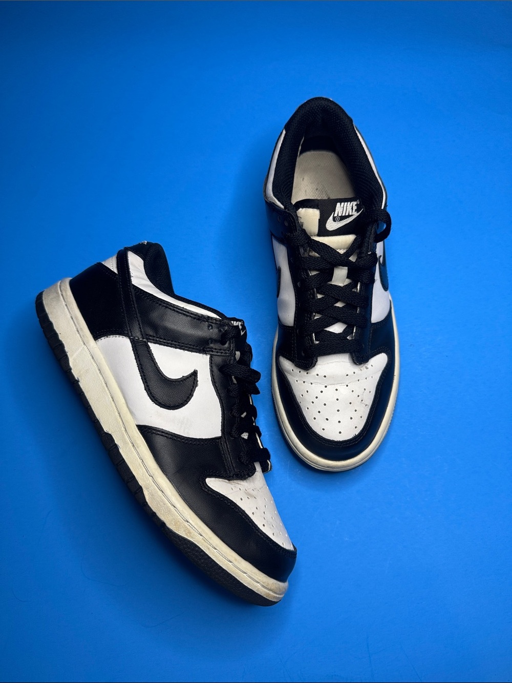 Nike Kids Black and White Low-Top Dunks Sneakers